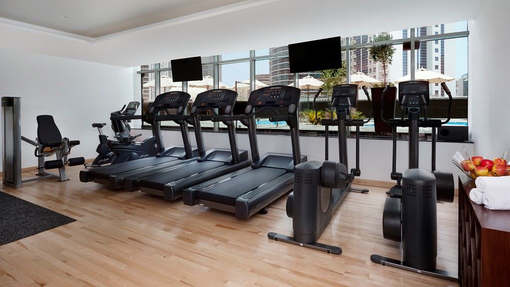 Tryp By Wyndham Dubai Hotel Exterior photo Fitness equipment in a gym